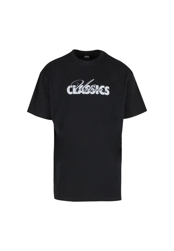 Oversized T-shirt Urban Classics Cursive Bold Logo Heavy. Kolor: czarny