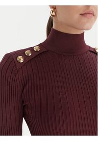 Marciano Guess Sukienka dzianinowa 5BGK52 5881Z Bordowy Slim Fit. Kolor: czerwony. Materiał: wiskoza #4