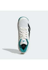 Adidas - Buty Courtflash Tennis Kids. Kolor: biały, wielokolorowy, niebieski. Materiał: materiał. Sport: tenis