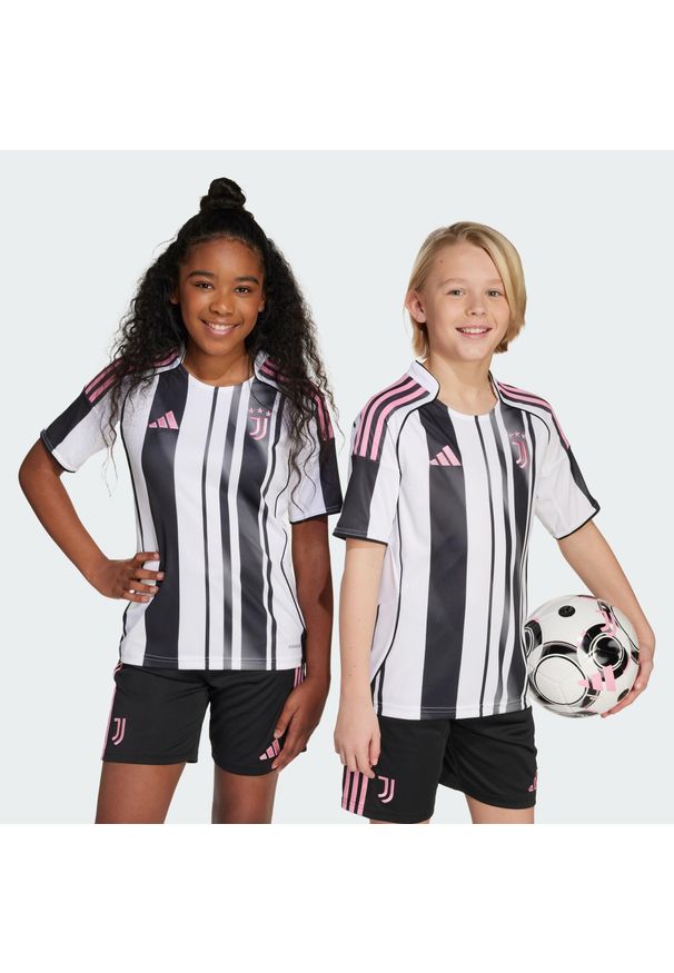 Adidas - Koszulka Juventus 25/26 Home Kids. Kolor: czarny, biały, wielokolorowy