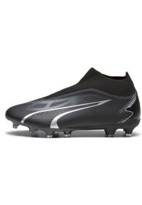 Buty Puma Ultra Match+ Ll FG/AG 107511-02 czarne czarne. Kolor: czarny. Szerokość cholewki: normalna. Sport: piłka nożna