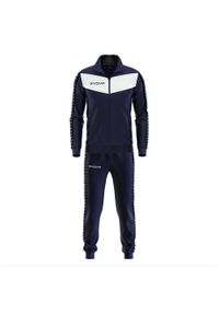 Givova Tuta Banda Visa dres z triacetatu, dwukolorowy, 4XL. Kolor: biały. Materiał: dresówka. Sport: piłka nożna