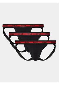 Hugo - HUGO Komplet slipów 50496724 Czarny. Kolor: czarny. Materiał: bawełna #1