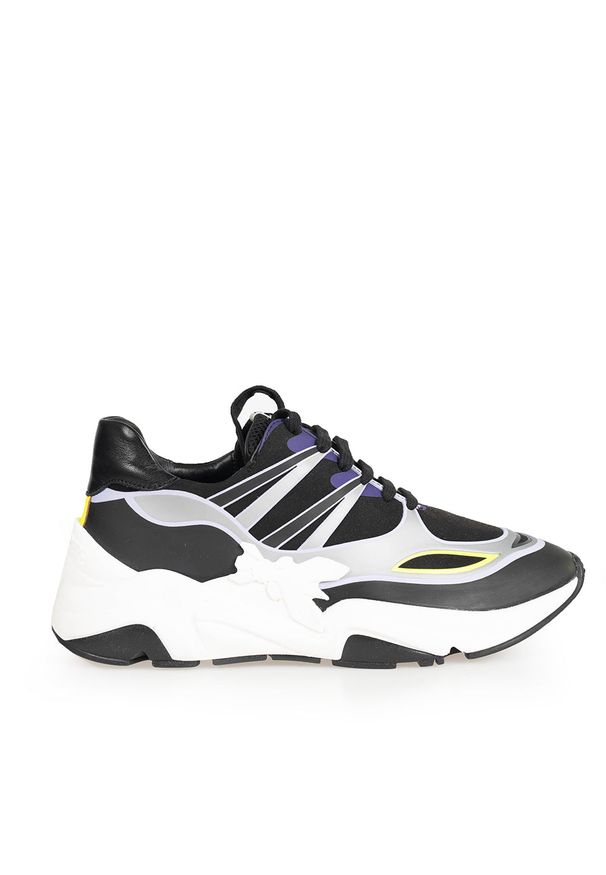 Patrizia Pepe Sneakersy | 2V9991/A6Q4 | Kobieta | Czarny, Wielokolorowy. Kolor: czarny, wielokolorowy. Materiał: tkanina, skóra. Wzór: aplikacja