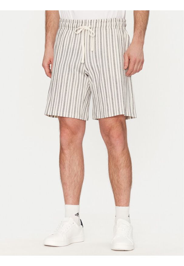 Jack & Jones - Jack&Jones Szorty materiałowe Jaide 12275412 Beżowy Relaxed Fit. Kolor: beżowy. Materiał: bawełna