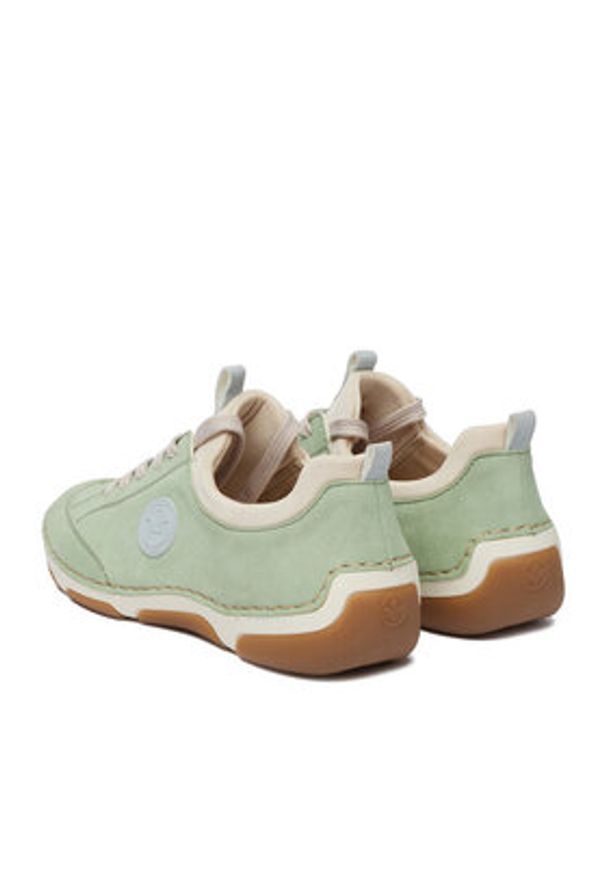 Rieker Półbuty 55950-52 Zielony. Kolor: zielony. Materiał: materiał