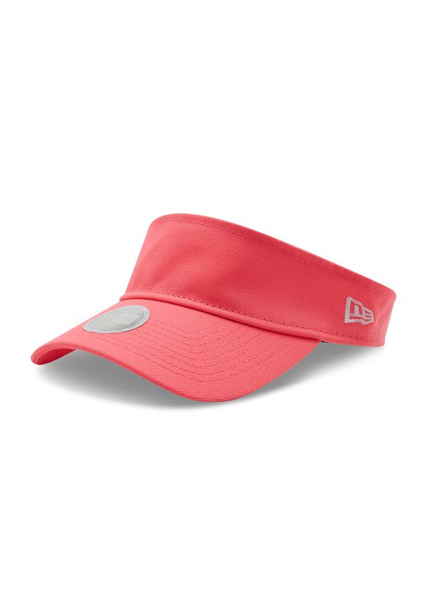 Daszek New Era Essential Visor 60240378 Pink Glow. Kolor: różowy. Materiał: materiał