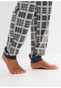 bonprix - Piżama z długimi rękawami z czystej bawełny organicznej. Kolor: niebieski. Materiał: bawełna. Długość: długie #2