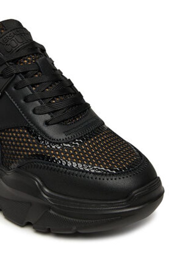 Versace Jeans Couture Sneakersy 79VA3SC4 ZSC79 899 Czarny. Kolor: czarny. Materiał: skóra