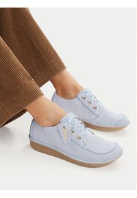 Clarks Półbuty Funny Dream 26186661 Błękitny. Kolor: niebieski. Materiał: skóra, zamsz #3
