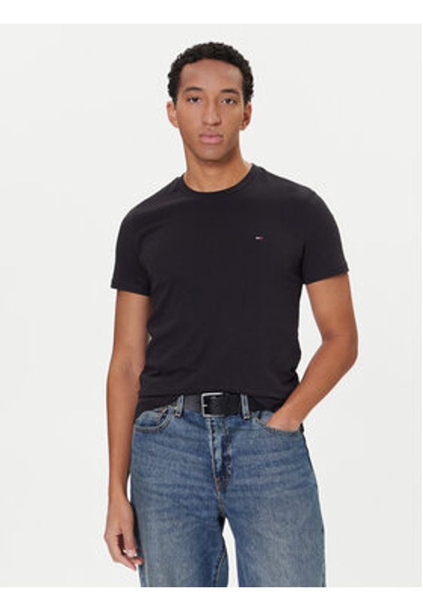 Tommy Jeans Komplet t-shirtów DM0DM20687 Czarny Slim Fit. Kolor: czarny. Materiał: bawełna