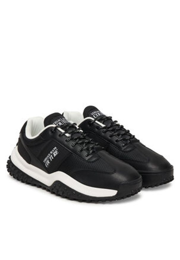 Versace Jeans Couture Sneakersy 80YA3SN4 Czarny. Kolor: czarny. Materiał: skóra