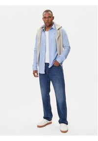 Tommy Jeans Koszula DM0DM04405 Błękitny Slim Fit. Kolor: niebieski. Materiał: bawełna #8