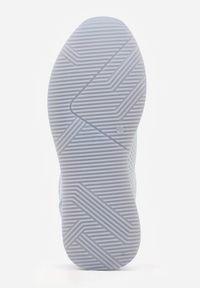 Renee - Niebieskie Sneakersy z Geometrycznym Wzorem Dawnfallow. Okazja: na co dzień. Kolor: niebieski. Materiał: jeans. Wzór: geometria #5