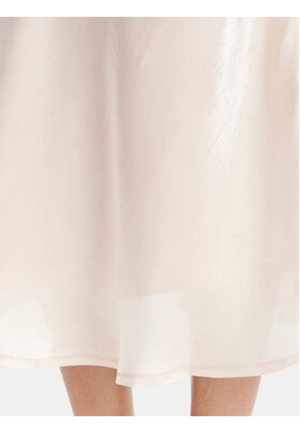 Maryley Spódnica midi 26EB704/37RO Różowy jasny Regular Fit. Kolor: różowy. Materiał: syntetyk