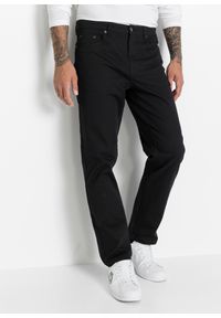 bonprix - Spodnie ze stretchem Classic Fit Straight. Stan: podwyższony. Kolor: czarny #1