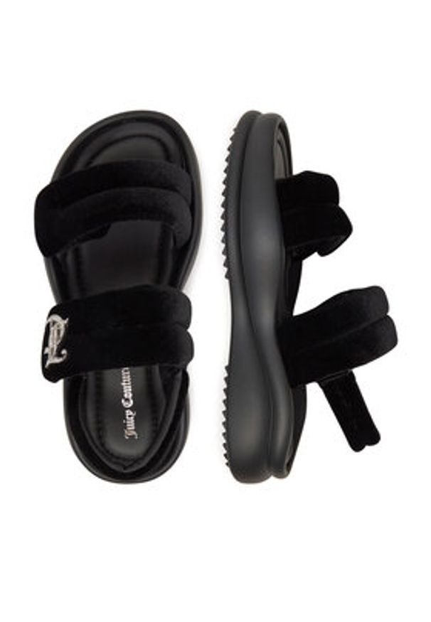 Juicy Couture Sandały WSS21514-01 Czarny. Kolor: czarny. Materiał: materiał
