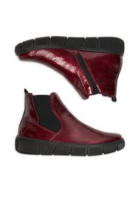 Remonte Botki CEO-D1T71-33 Bordowy. Kolor: czerwony. Materiał: syntetyk, materiał #3