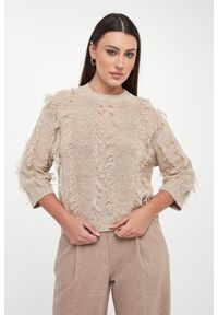 Sweter damski lniany PESERICO. Materiał: len #1