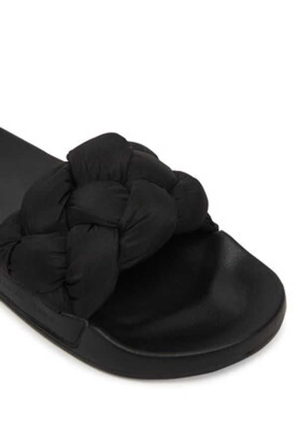 Tommy Jeans Klapki Tjw Braided Slides EN0EN02975 Czarny. Kolor: czarny. Materiał: materiał