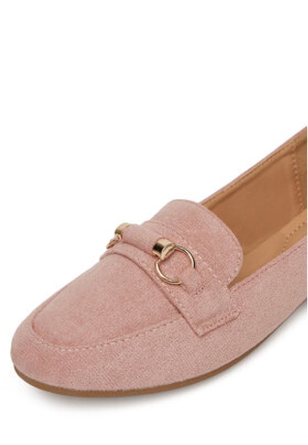 DeeZee Mokasyny QHS-3 Różowy. Kolor: różowy. Materiał: materiał