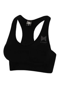 XTREME - Top sportowy damski. Kolor: czarny. Materiał: elastan, poliester. Sport: fitness