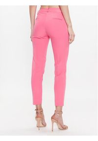Maryley Spodnie materiałowe 23EB52Z/M08/43FR Różowy Slim Fit. Kolor: różowy. Materiał: materiał, syntetyk #3