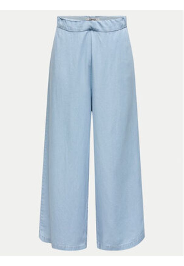 only - ONLY Kuloty Charis 15337936 Niebieski Wide Leg. Kolor: niebieski. Materiał: lyocell