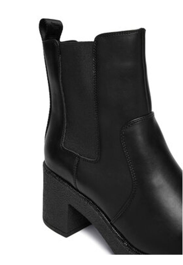 DKNY Botki Teenie Platform BO K4500741 Czarny. Kolor: czarny. Materiał: skóra. Obcas: na platformie