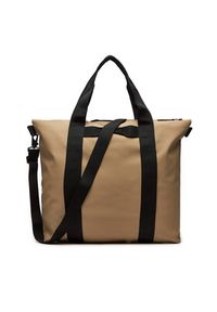 Rains Torba Tote Bag W3 14150 Beżowy. Kolor: beżowy. Materiał: materiał #4