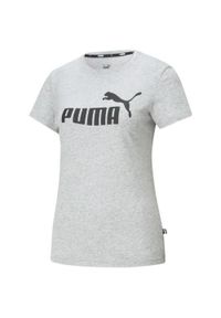 Puma - T-shirt Damski Logo ESS. Kolor: szary