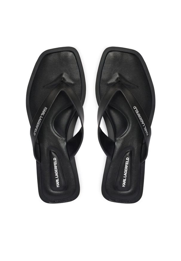 Karl Lagerfeld - KARL LAGERFELD Japonki Brio II KL85406 Czarny. Kolor: czarny. Materiał: skóra