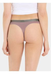 Calvin Klein Underwear Stringi 000QD3539E Fioletowy. Kolor: fioletowy. Materiał: bawełna #3