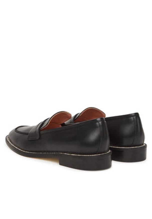 Pollini Lordsy SA10312C1MTCS000 Czarny. Kolor: czarny. Materiał: skóra