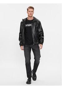 Hugo Kurtka skórzana Bennu-L 50498321 Czarny Regular Fit. Kolor: czarny. Materiał: syntetyk #6