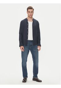 TOMMY HILFIGER - Tommy Hilfiger Koszula MW0MW39271 Granatowy Regular Fit. Kolor: niebieski. Materiał: len #4