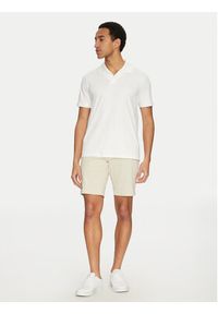 Calvin Klein Szorty materiałowe Modern Twill K10K114063 Beżowy Slim Fit. Kolor: beżowy. Materiał: bawełna