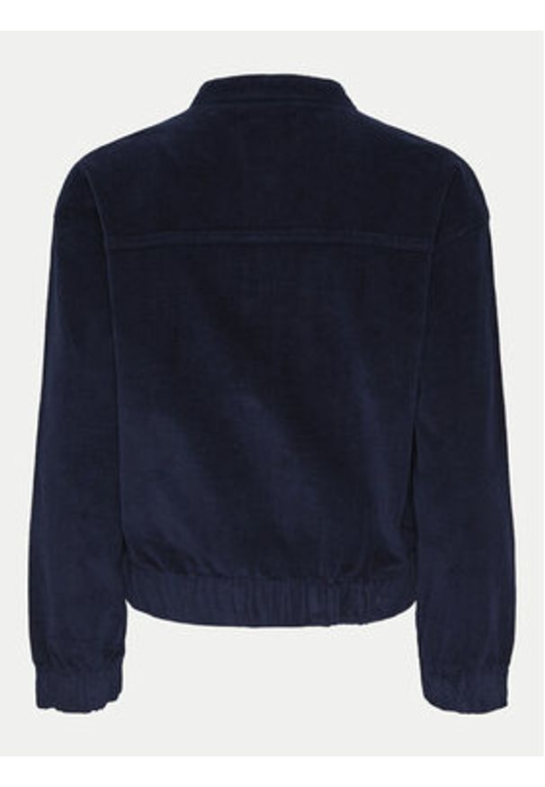 Pieces Kurtka bomber Rillo 17154209 Granatowy Regular Fit. Kolor: niebieski. Materiał: bawełna