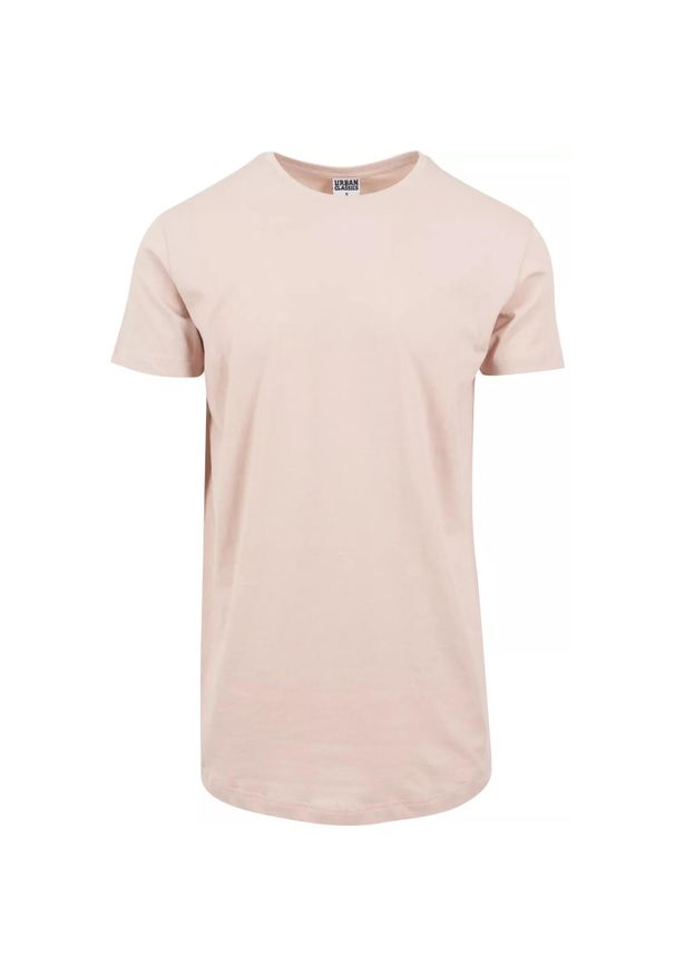 Urban Classics - Męska Długa Koszulka W Kształcie Litery T. Kolor: różowy. Długość: długie. Sport: turystyka piesza