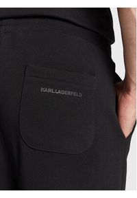 Karl Lagerfeld - KARL LAGERFELD Spodnie dresowe 705027 524910 Czarny Regular Fit. Kolor: czarny. Materiał: bawełna, dresówka #5