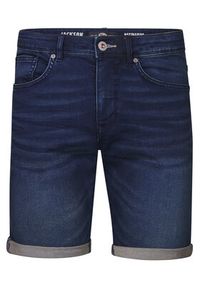 Petrol Industries Szorty jeansowe M-ROS-SHO001 Granatowy Slim Fit. Kolor: niebieski. Materiał: bawełna #4