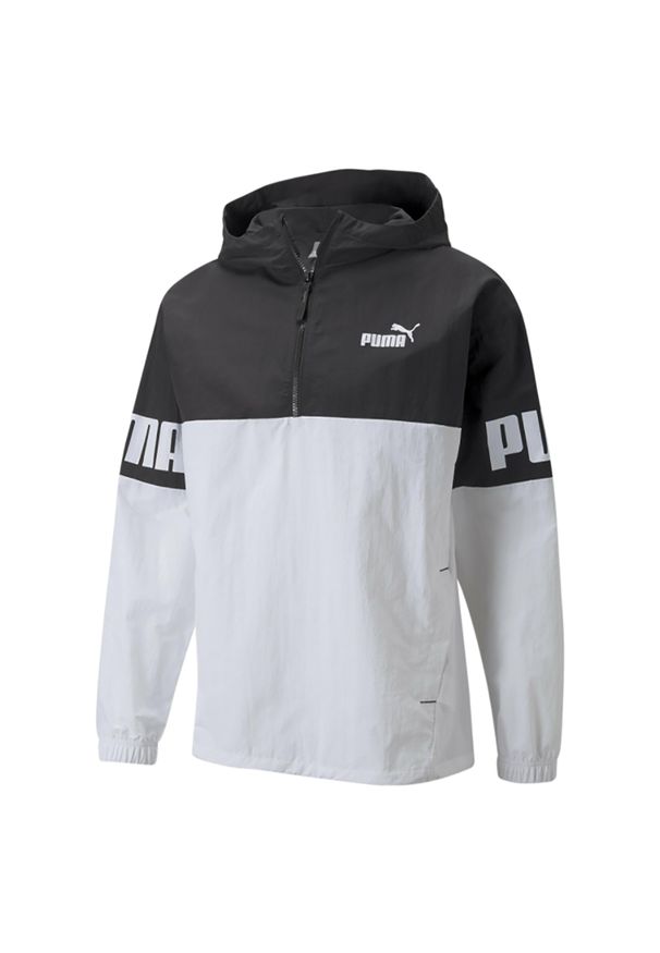 Kurtka Puma Power. Typ kołnierza: kaptur. Kolor: czarny. Sport: piłka nożna