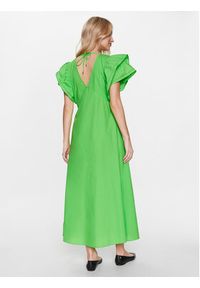 TOMMY HILFIGER - Tommy Hilfiger Sukienka codzienna WW0WW38738 Zielony Regular Fit. Okazja: na co dzień. Kolor: zielony. Materiał: bawełna. Typ sukienki: proste. Styl: casual #3