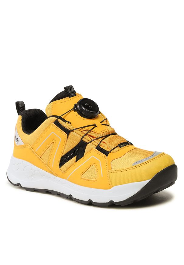 Sneakersy Superfit GORE-TEX 1-000554-6000 S Gelb/Schwarz. Kolor: żółty. Materiał: skóra