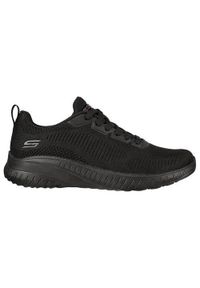 skechers - Buty do chodzenia damskie Skechers Bobs Squad Chaos Face Off. Zapięcie: sznurówki. Kolor: czarny. Materiał: guma, syntetyk, tkanina, materiał. Szerokość cholewki: normalna. Sport: turystyka piesza