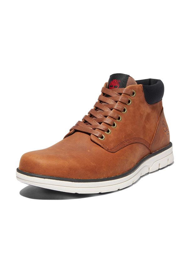 Trzewiki Timberland Bradstreet Chukka Leather ze skóry naturalnej. Kolor: wielokolorowy. Materiał: skóra