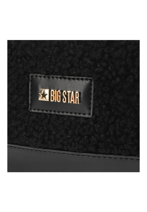 Big-Star - Czarna Mała Damska Torebka Big Star. Kolor: czarny. Wzór: gładki. Materiał: skórzane. Styl: elegancki, casual. Rodzaj torebki: na ramię