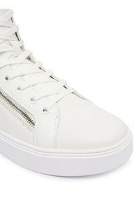 Calvin Klein Sneakersy Classic Cup Mid Laceup Zip Lth YM0YM01428 Biały. Kolor: biały. Materiał: skóra #6