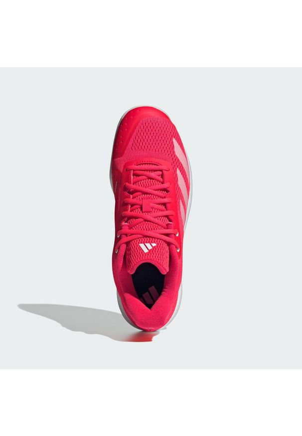 Adidas - Buty Courtflash Speed 2 Tennis. Kolor: czerwony, biały, wielokolorowy. Materiał: materiał. Sport: tenis, turystyka piesza