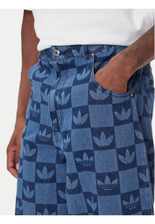 Adidas - adidas Jeansy JY2993 Niebieski Regular Fit. Kolor: niebieski